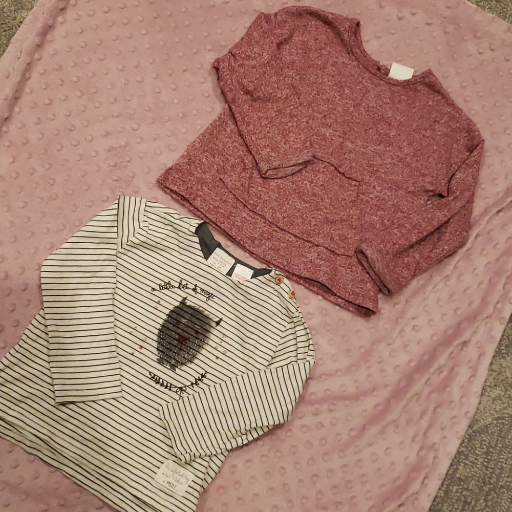 2 zara shirts Gently used